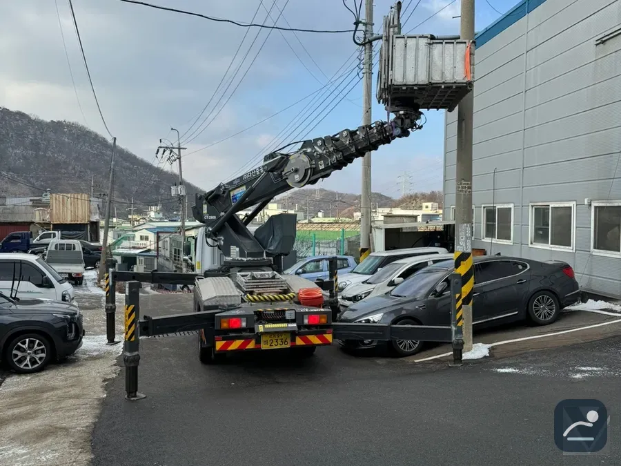 울산 스카이차 전기·통신 작업 현장